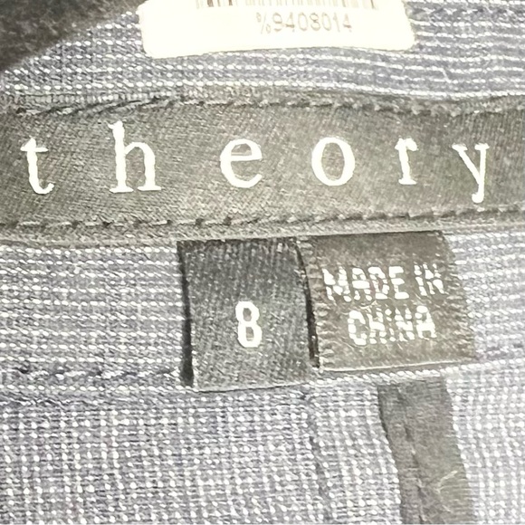 Theory Gray Fitted Blazer Jacket Women’s Size 8 - Picture 6 of 9